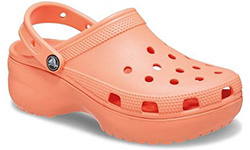 Crocs Classic Platform Clog оранжевые