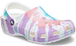 Crocs Classic Tie-Dye Graphic Clog Коралловые