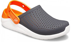 Crocs LiteRide Kids Clog Детские Оранжевые с черным