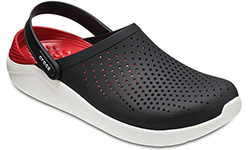 Crocs LiteRide Clog Black Red Черные с красным