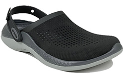 Crocs LiteRide Clog черные с серым
