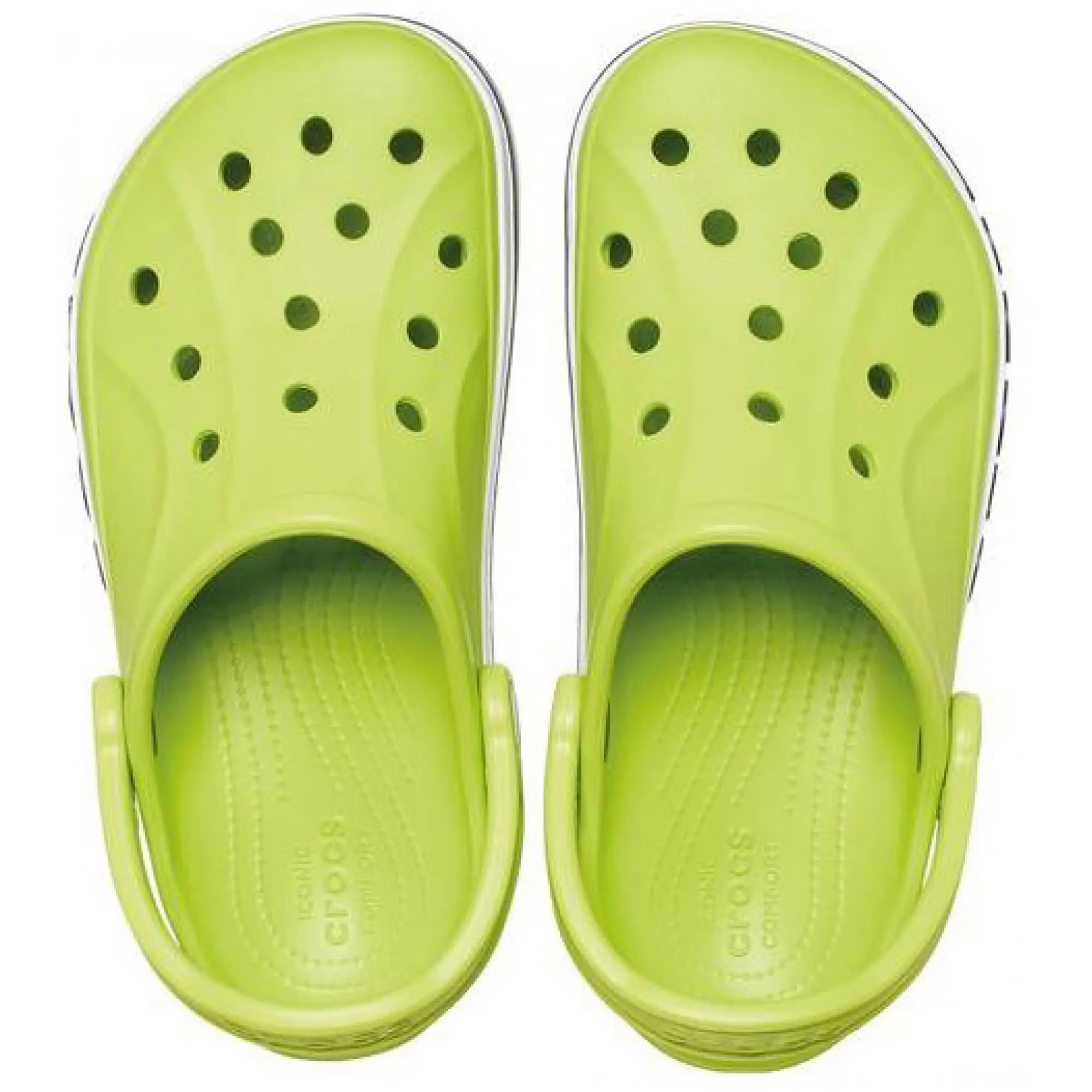 Green and discount yellow crocs