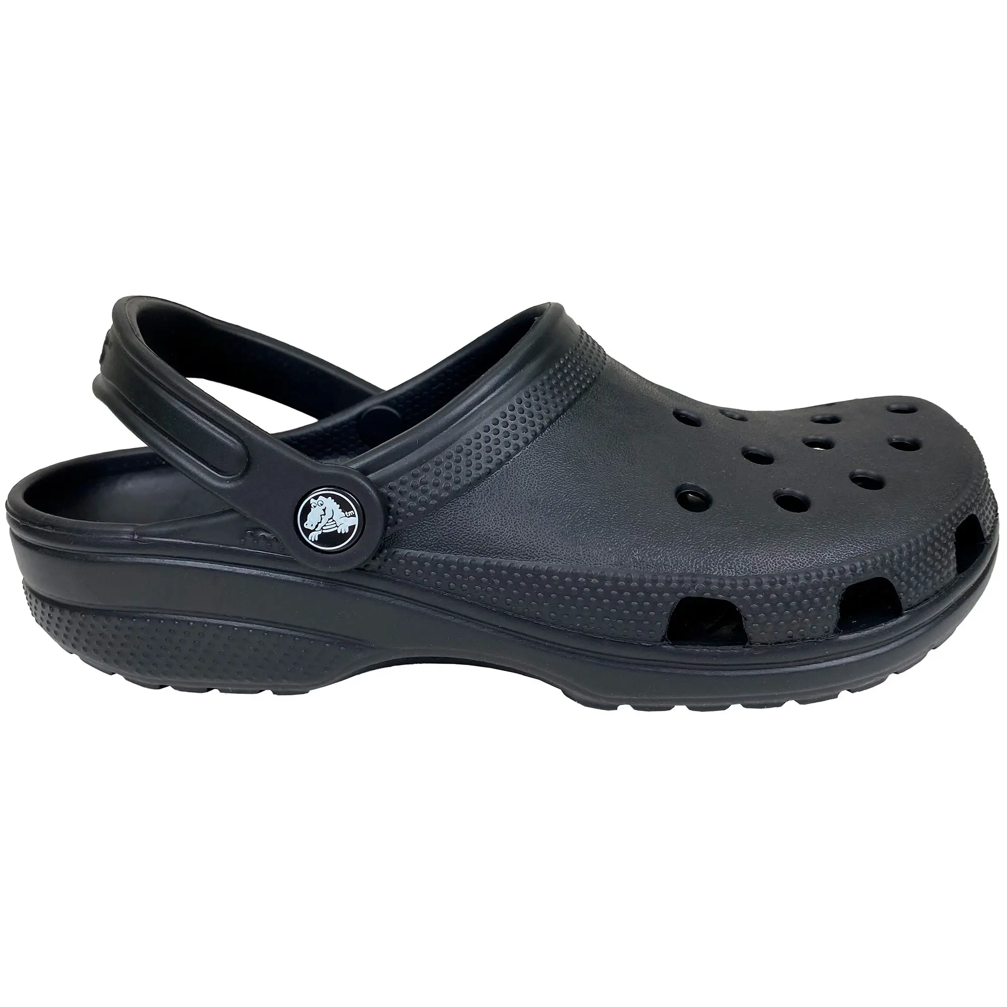 Ladies black crocs best sale