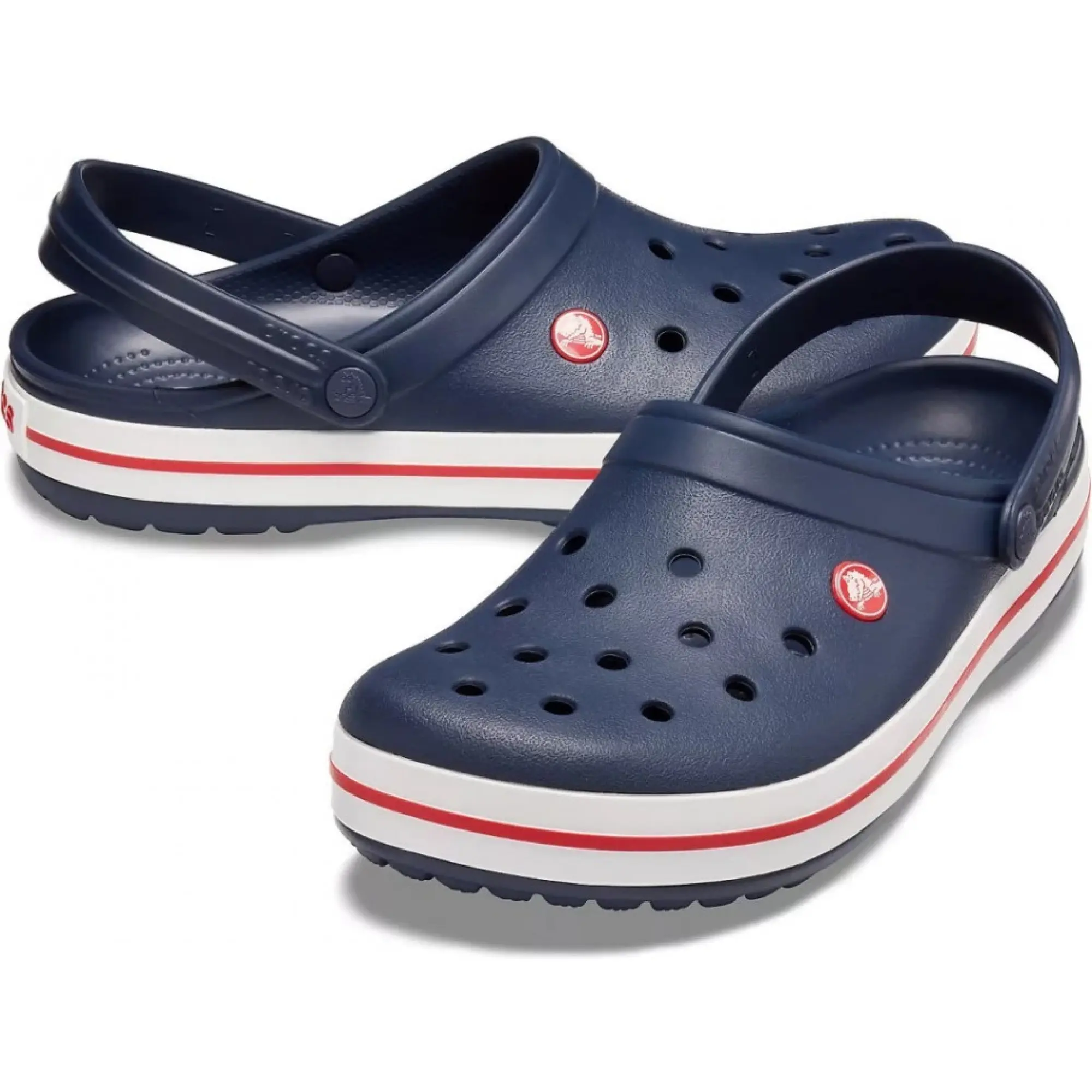 Crocs navy best sale red