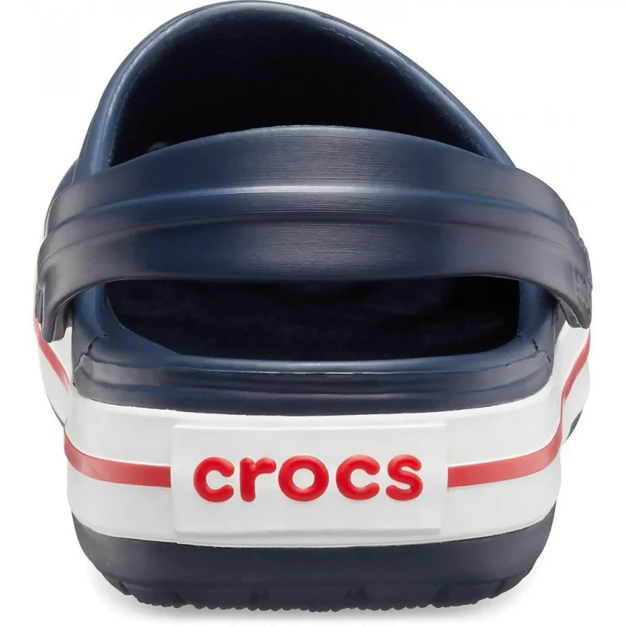 Navy blue and red clearance crocs