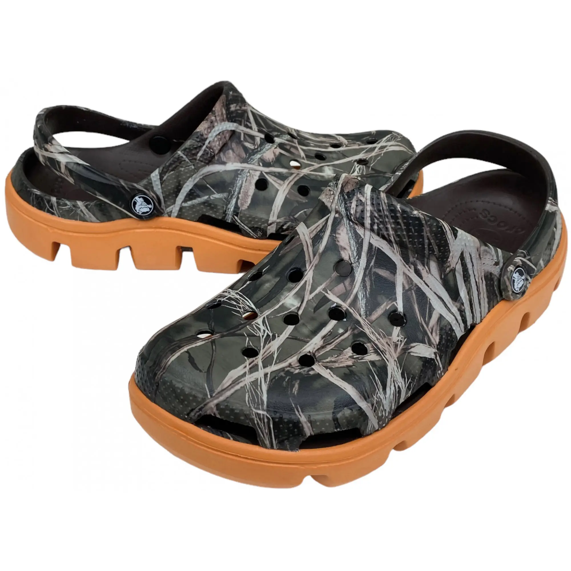 Crocs Duet Sport Clog Camp Grey Orange
