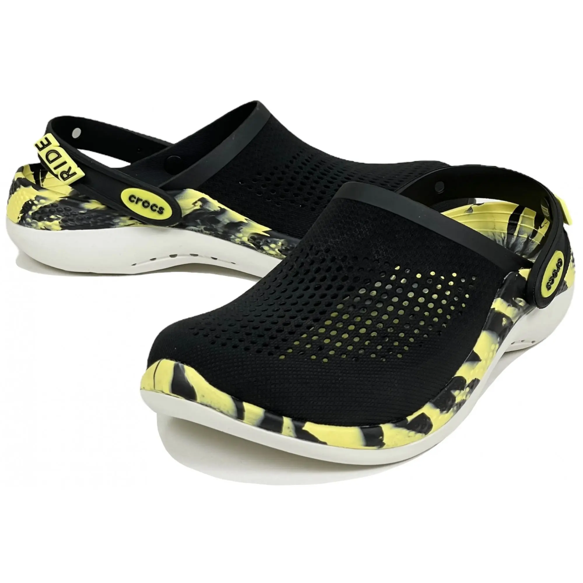 Crocs LiteRide Clog 360 Marbled Black Citrus