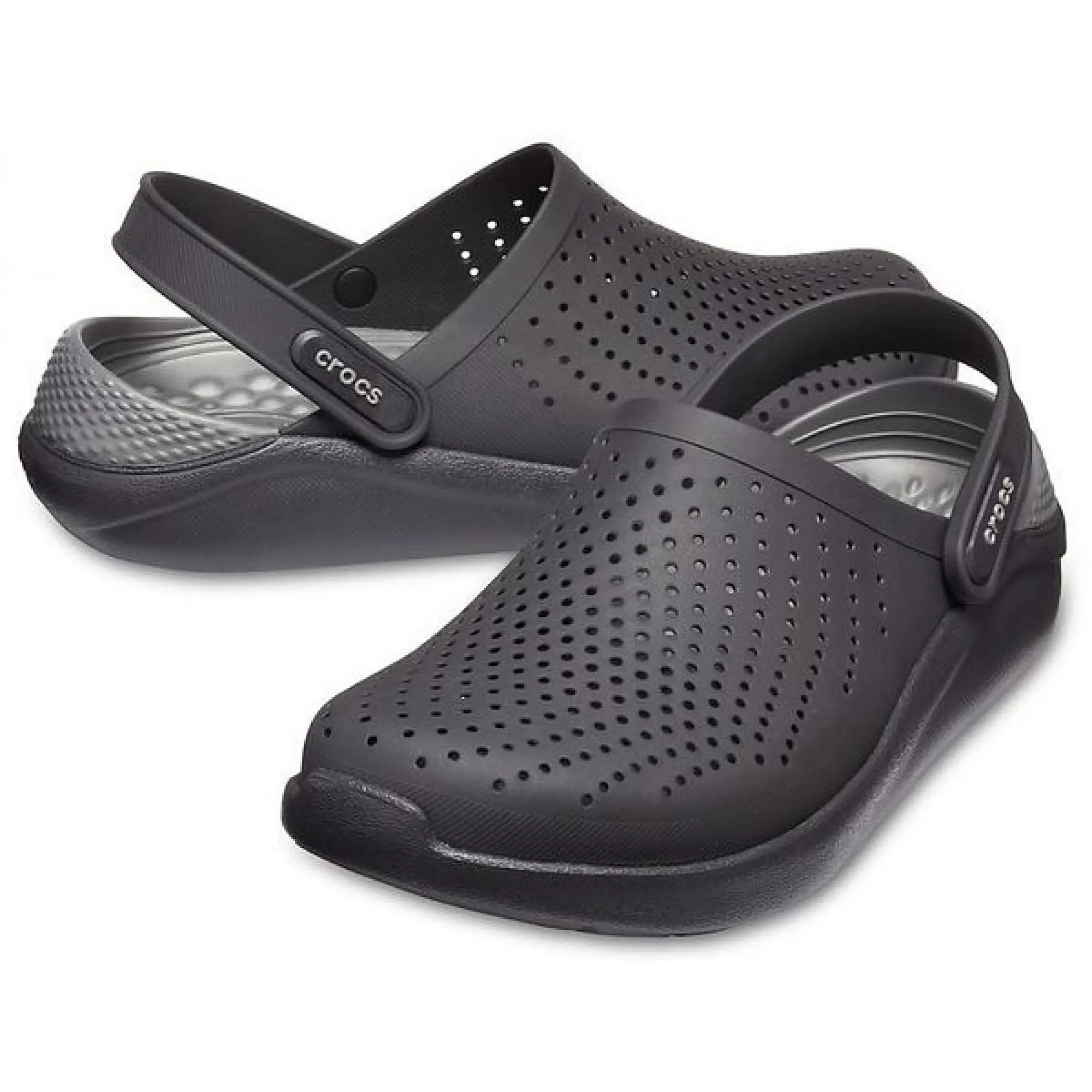 Crocs literide store black red