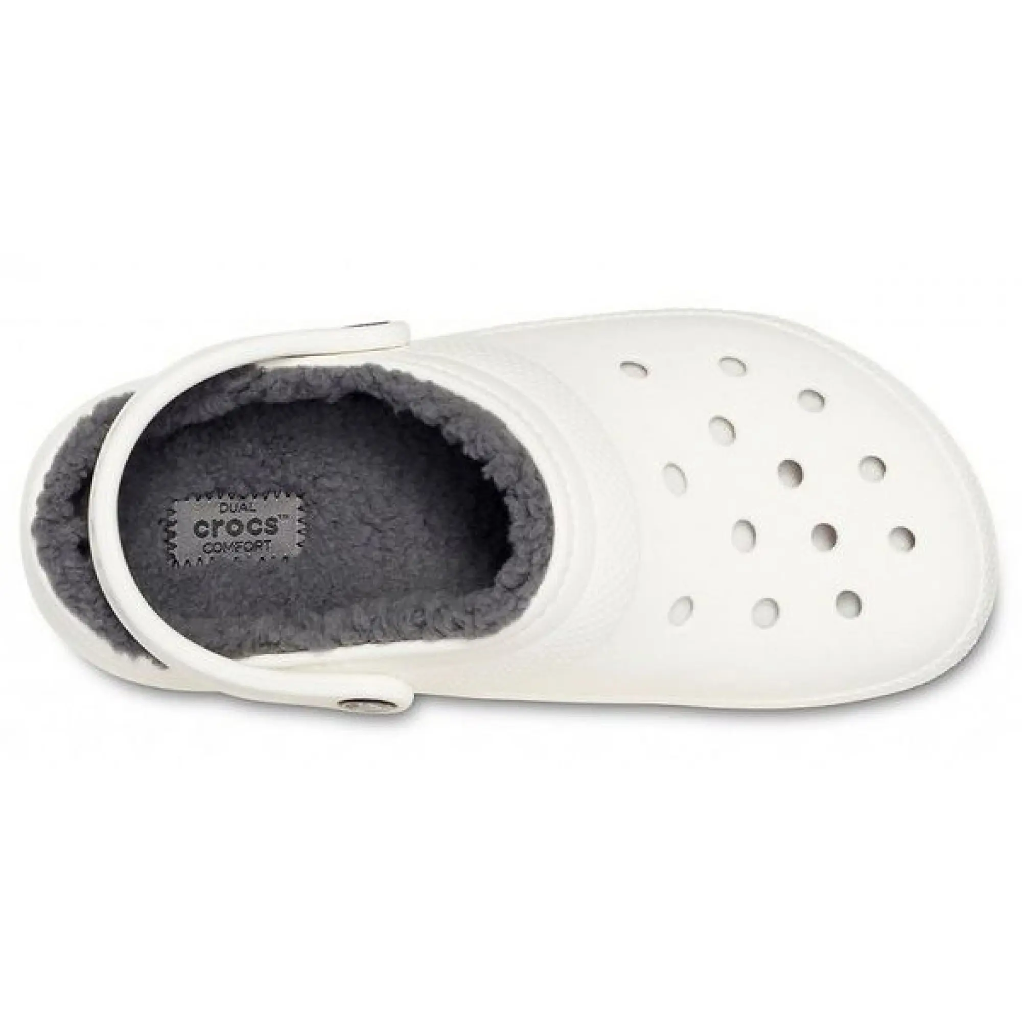 Crocs classic lined clog on sale white